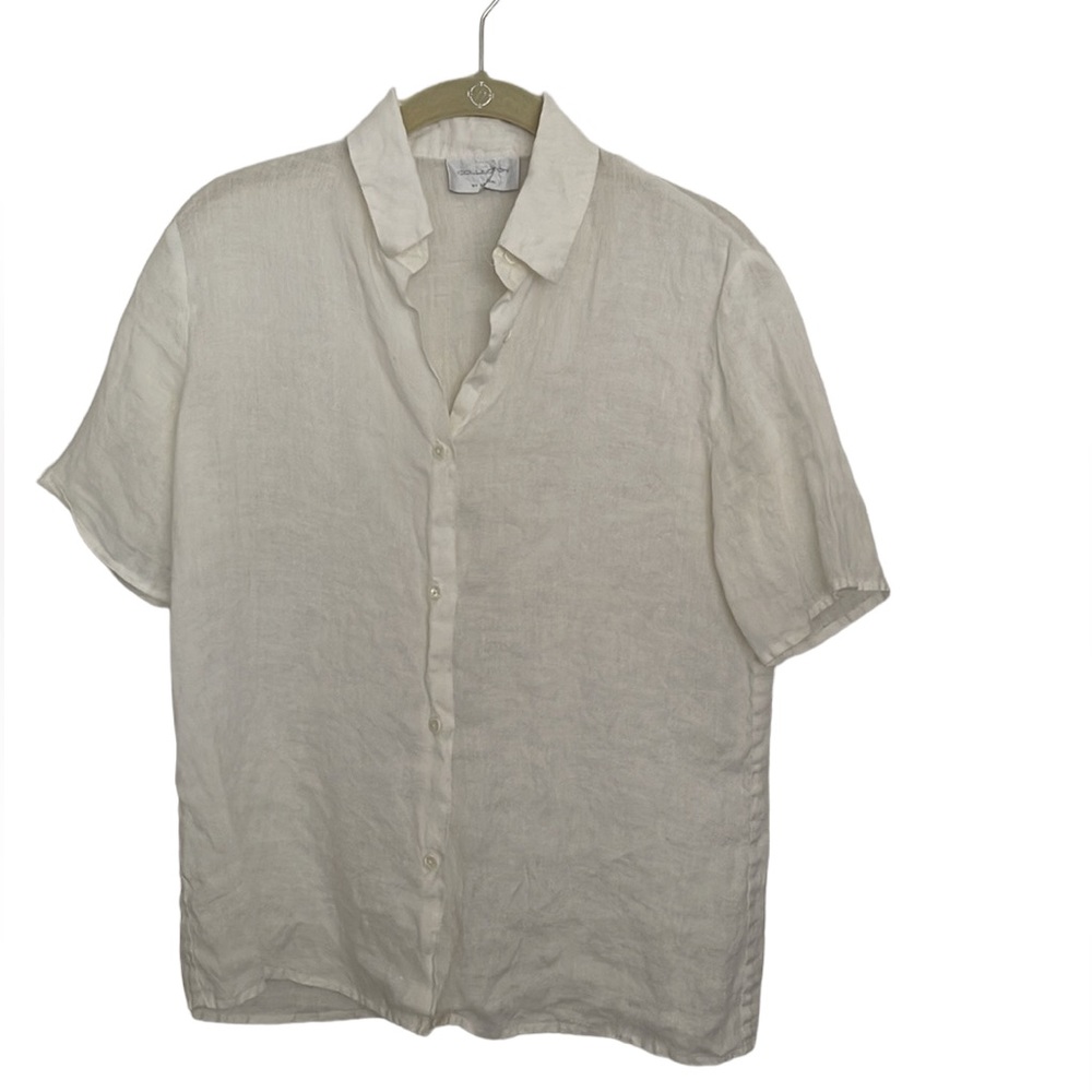 Vintage Jacobson’s collection series white linen blouse
